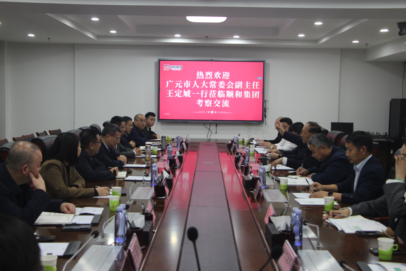 廣元市人大常委會副主任王定虓一行蒞臨順和集團(tuán)考察座談
